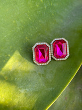 Load image into Gallery viewer, Berry Bright Fierce Gemstone Earrings