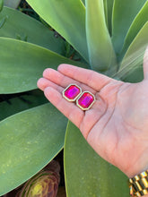 Load image into Gallery viewer, Berry Bright Fierce Gemstone Earrings