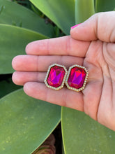 Load image into Gallery viewer, Berry Bright Fierce Gemstone Earrings
