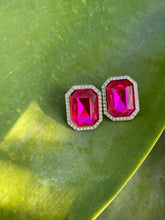 Load image into Gallery viewer, Berry Bright Fierce Gemstone Earrings
