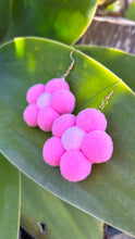 Load image into Gallery viewer, Flower Puff Soft Dangles
