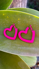 Load image into Gallery viewer, HOT Pink In-Love Earrings
