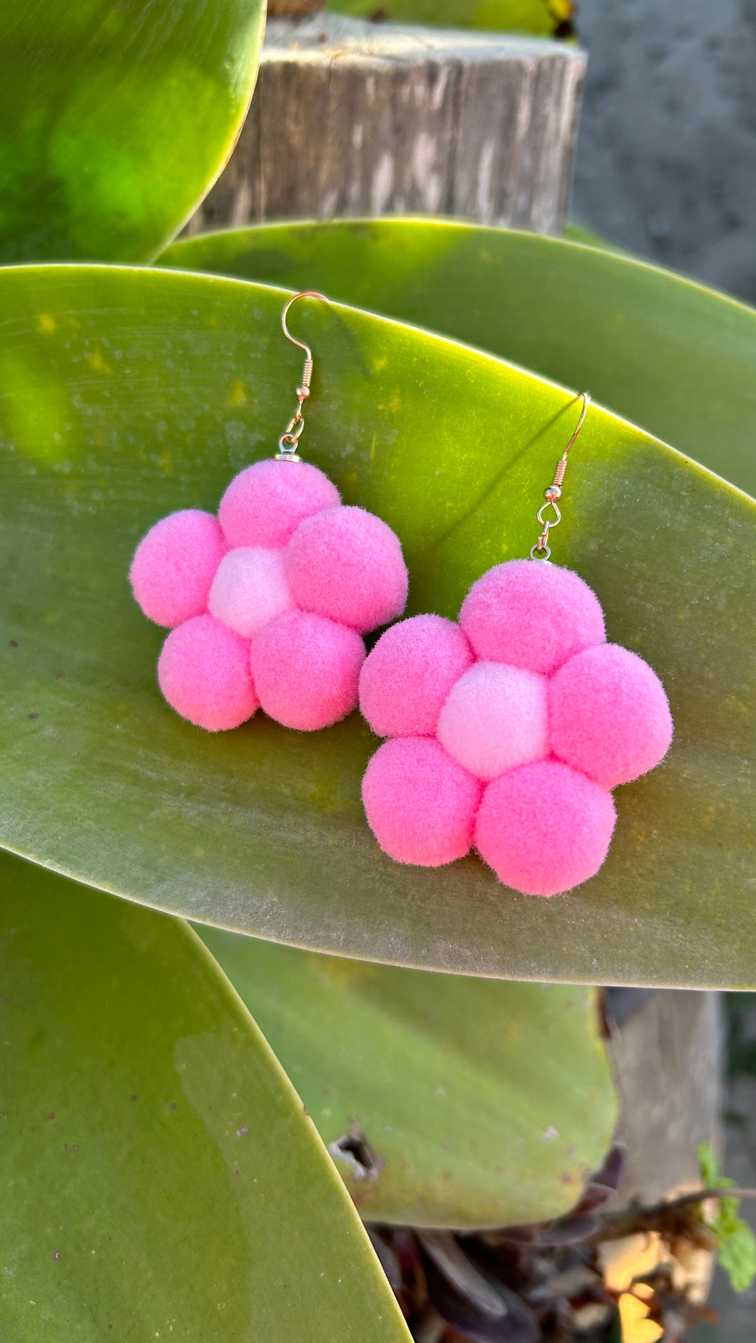 Flower Puff Soft Dangles